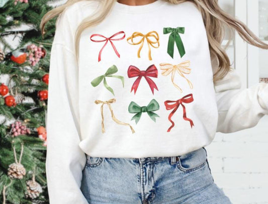 Christmas Bows Sweater