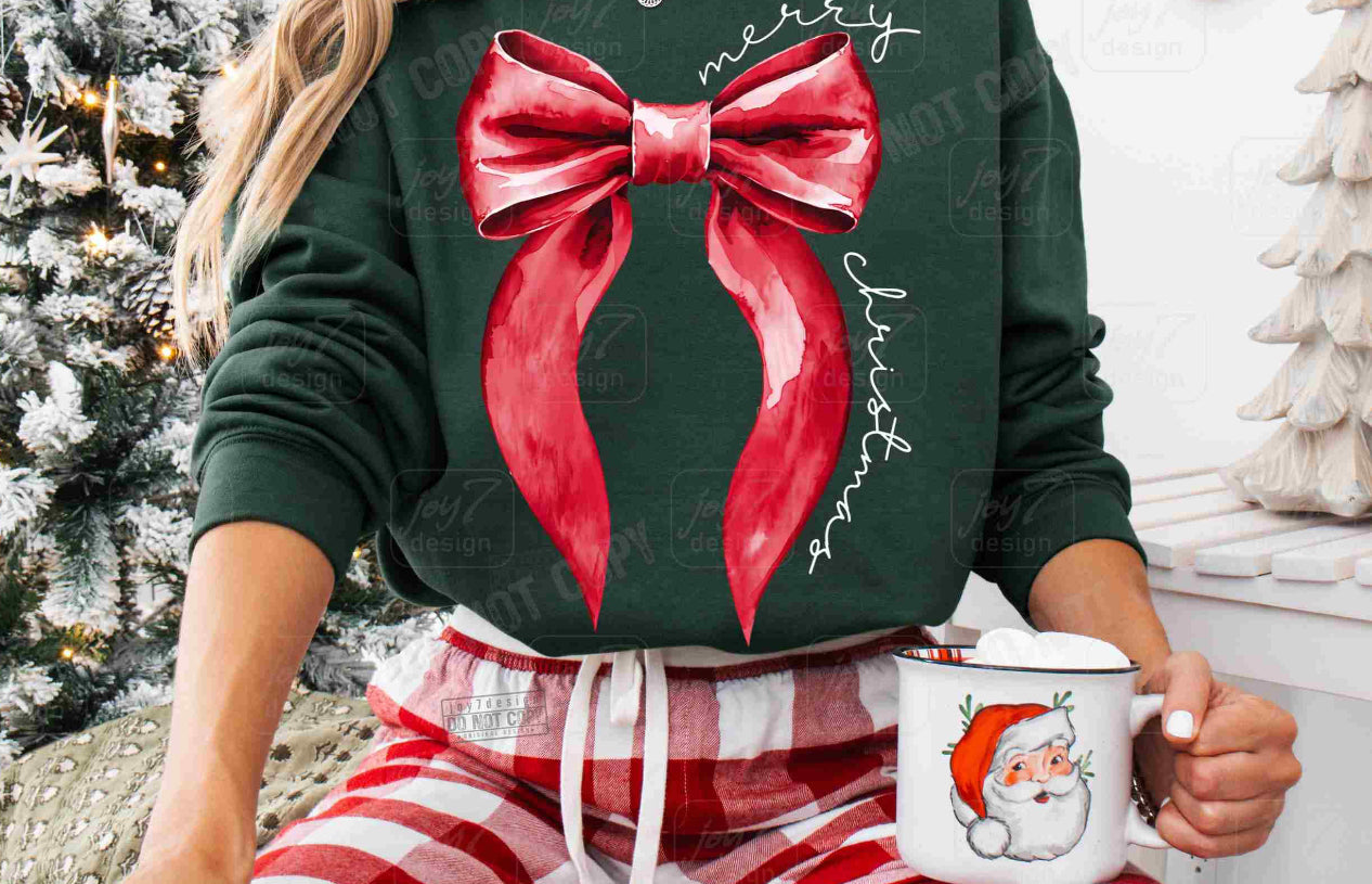 Merry Christmas Bow Sweater