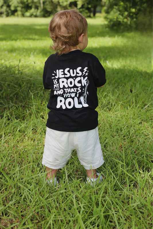 Jesus is My ROCK and That's How I ROLL (Infant-Kids) Shirt